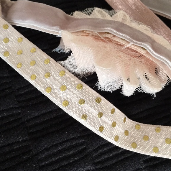 Pink Tea & Ivory Baby Hairbands NWT - Picture 5 of 6